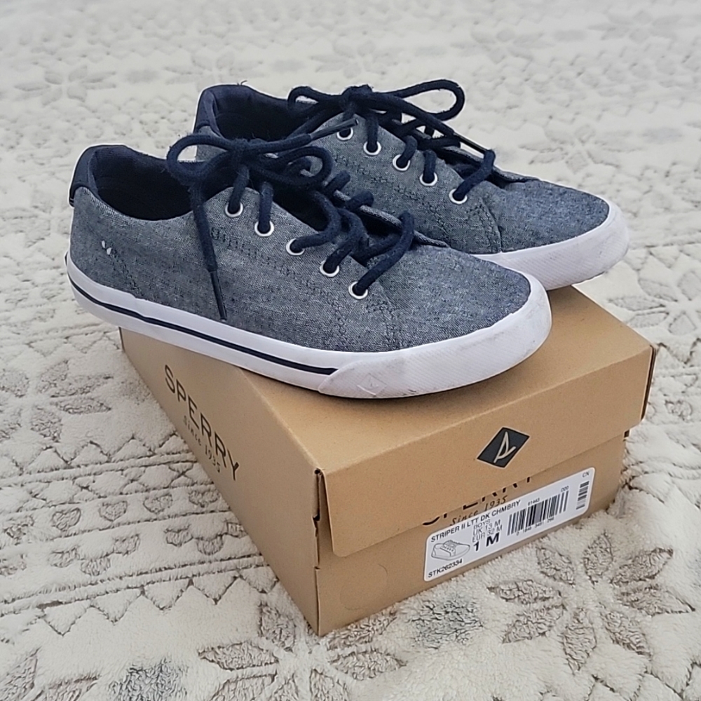 Sperry striper boys size 1